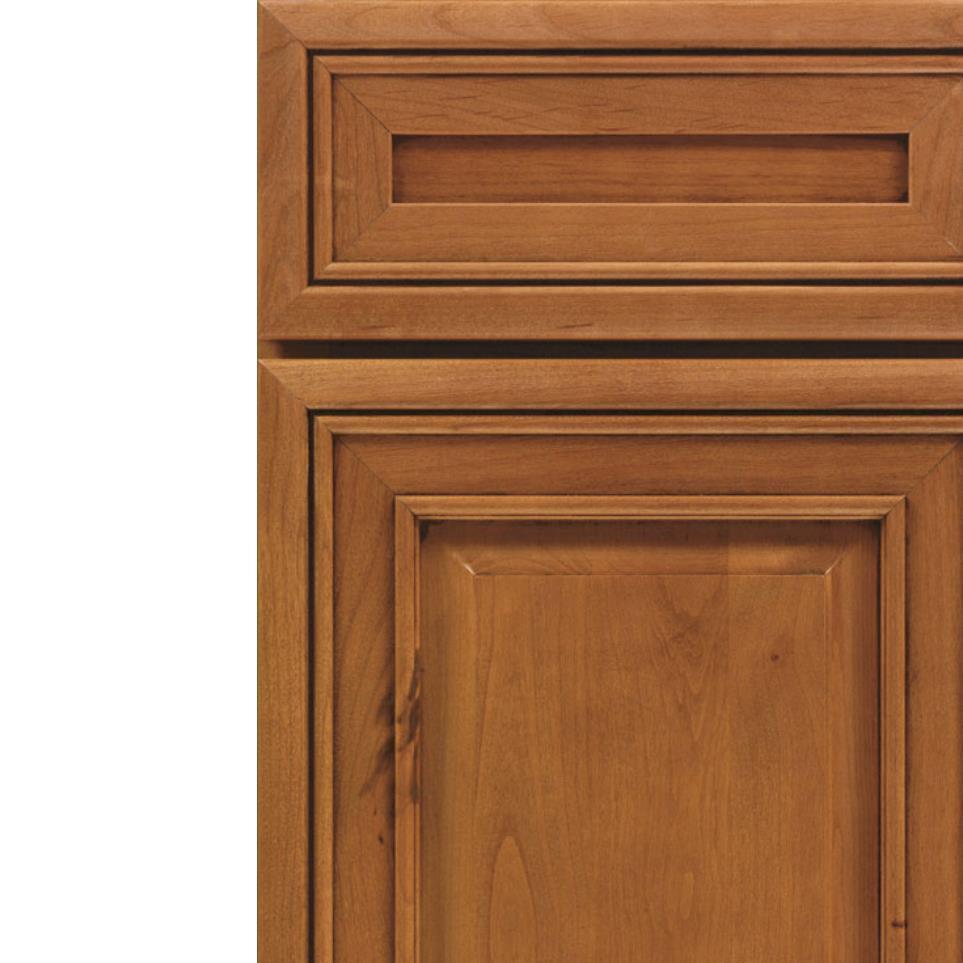 Square Palomino Medium Finish Square Cabinets