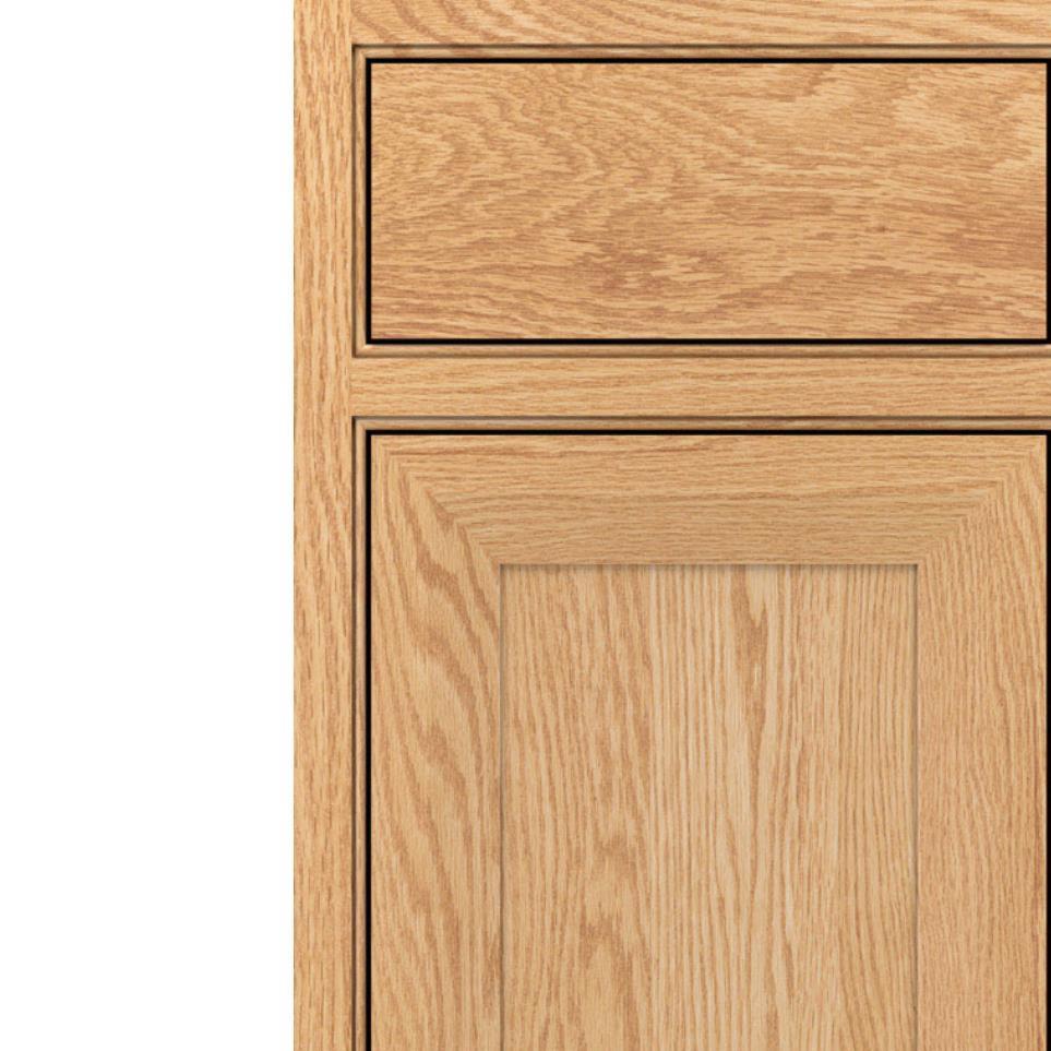 Square Natural Light Finish Square Cabinets