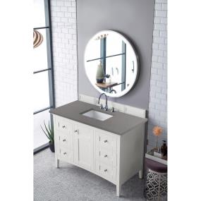 Base with Sink Top Bright  White White Vanities