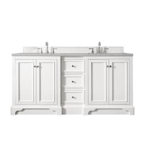 Base with Sink Top Bright White White Vanities