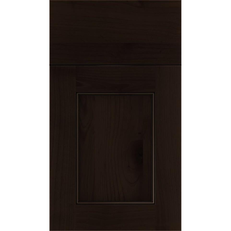 Square Cappuccino Black Glaze Glaze - Stain Square Cabinets