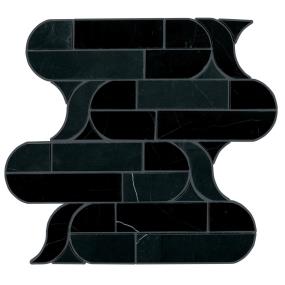 Mosaic Nero Marquina Mixed Black Tile