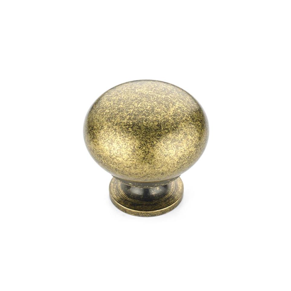 Knob Burnished Brass Brass / Gold Knobs