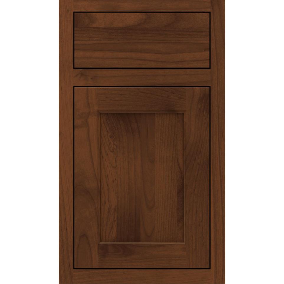 Square Sepia Dark Finish Square Cabinets