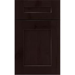 Square Thatch Dark Finish Square Cabinets