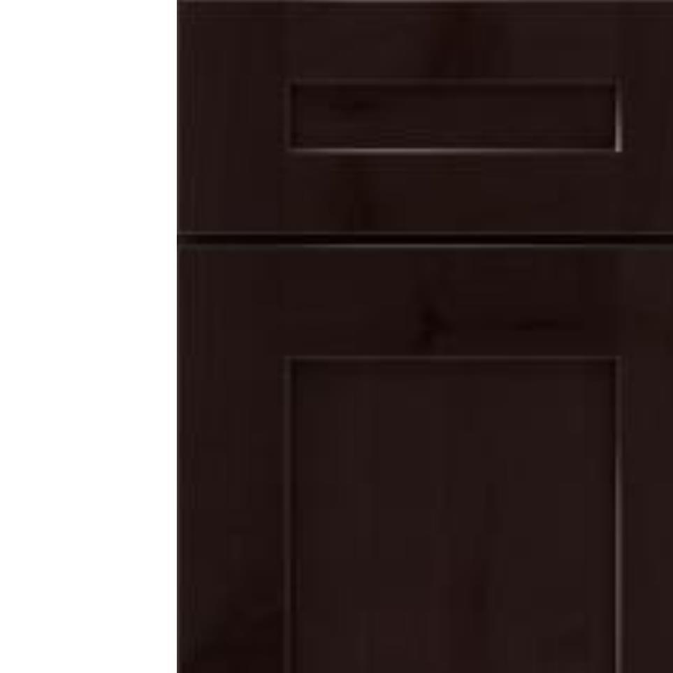 Square Thatch Dark Finish Square Cabinets