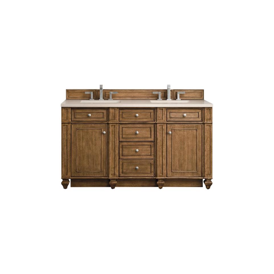 Base with Sink Top Saddle Brown Medium Finish Vanities