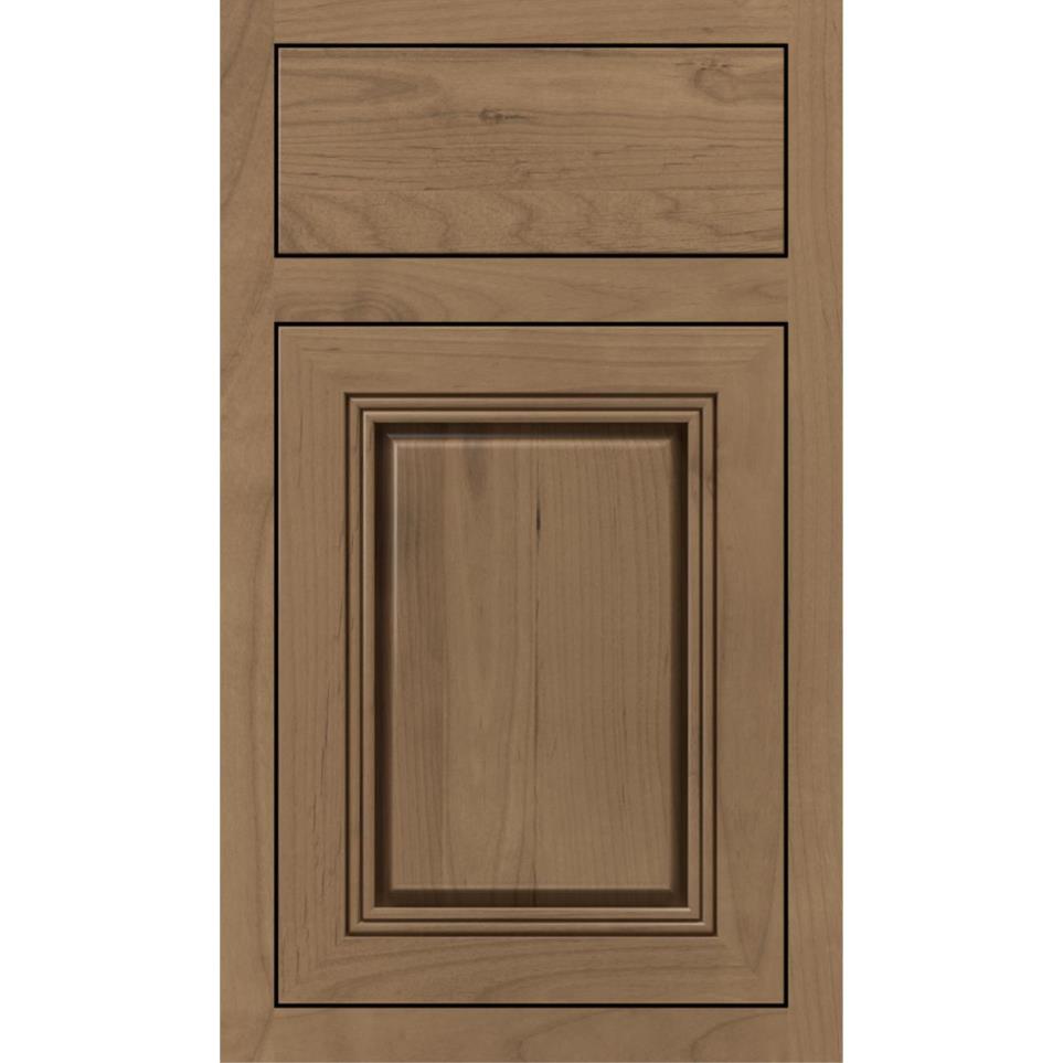 Inset Buckskin Medium Finish Inset Cabinets