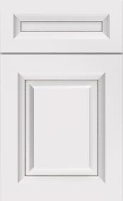 5 Piece White With Toasted Almond Detail Glaze - Paint Cabinets