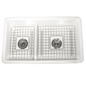 Porcelain Enamel Glaze White White Sinks