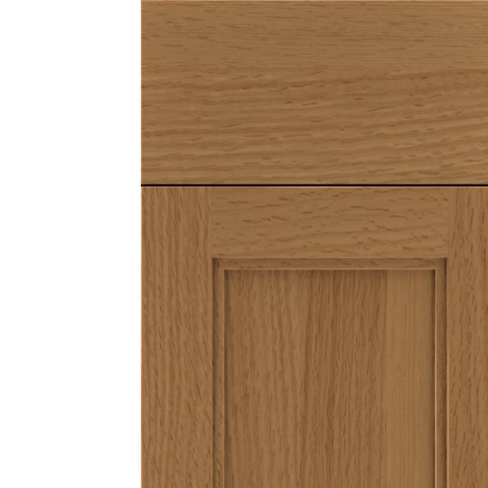 Square Ginger Light Finish Square Cabinets