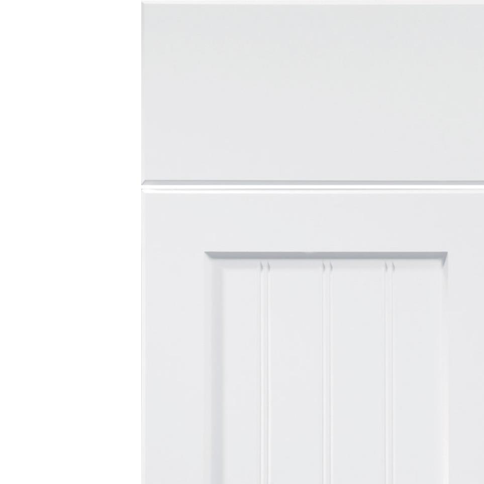 Square Satin White Paint - White Square Cabinets