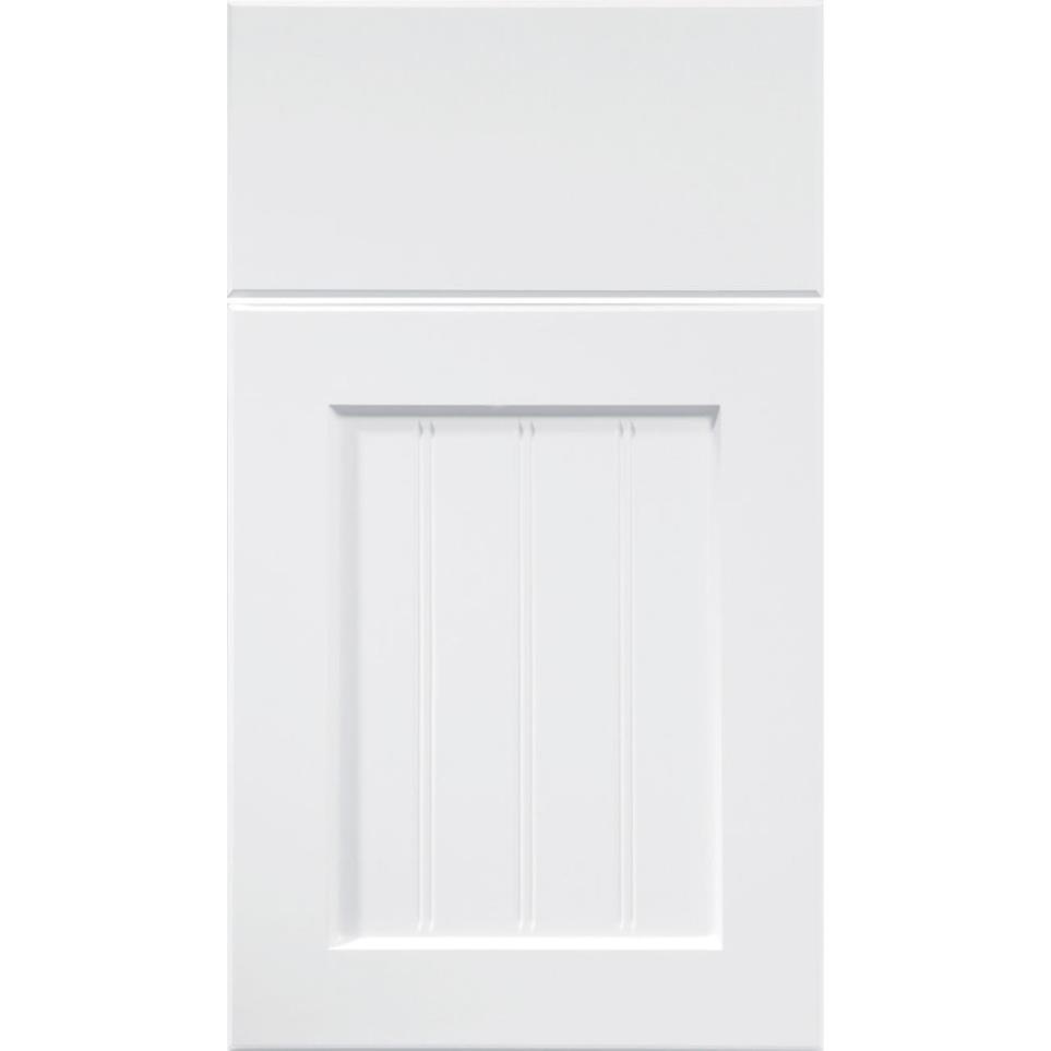 Square Satin White Paint - White Square Cabinets