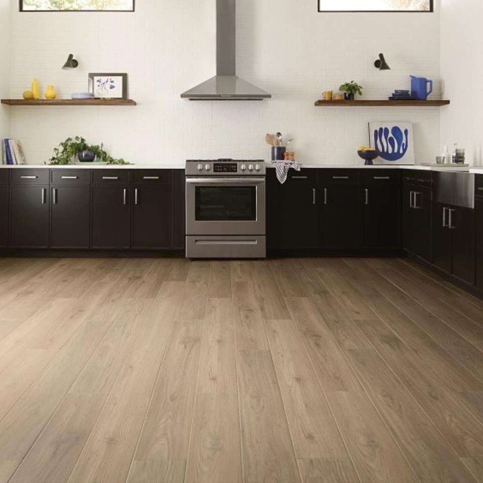 Tile Plank Aver Walnut Medium Finish Vinyl