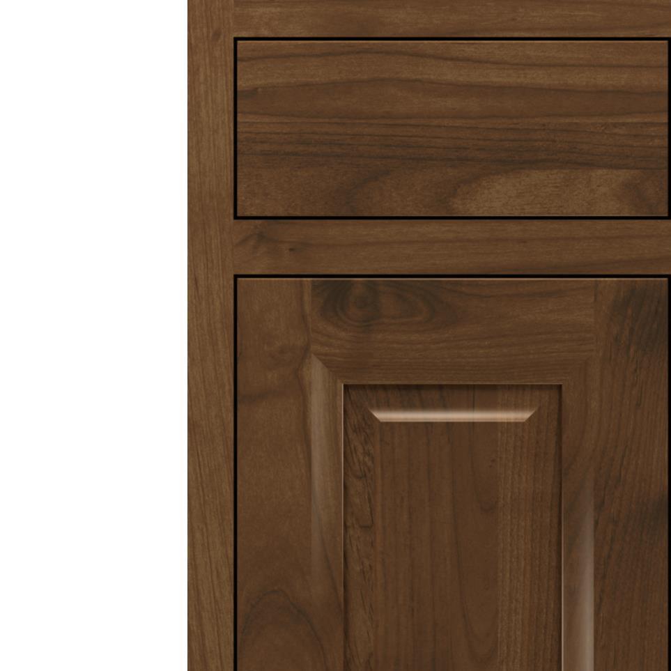 Square Mink Dark Finish Square Cabinets