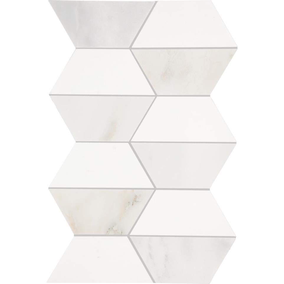 Mosaic Paradise and Thassos Polished Gray Tile