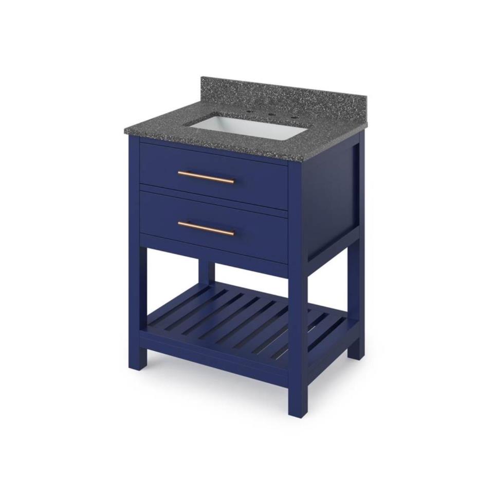 Base with Sink Top Hale Blue Blue / Purple Vanities