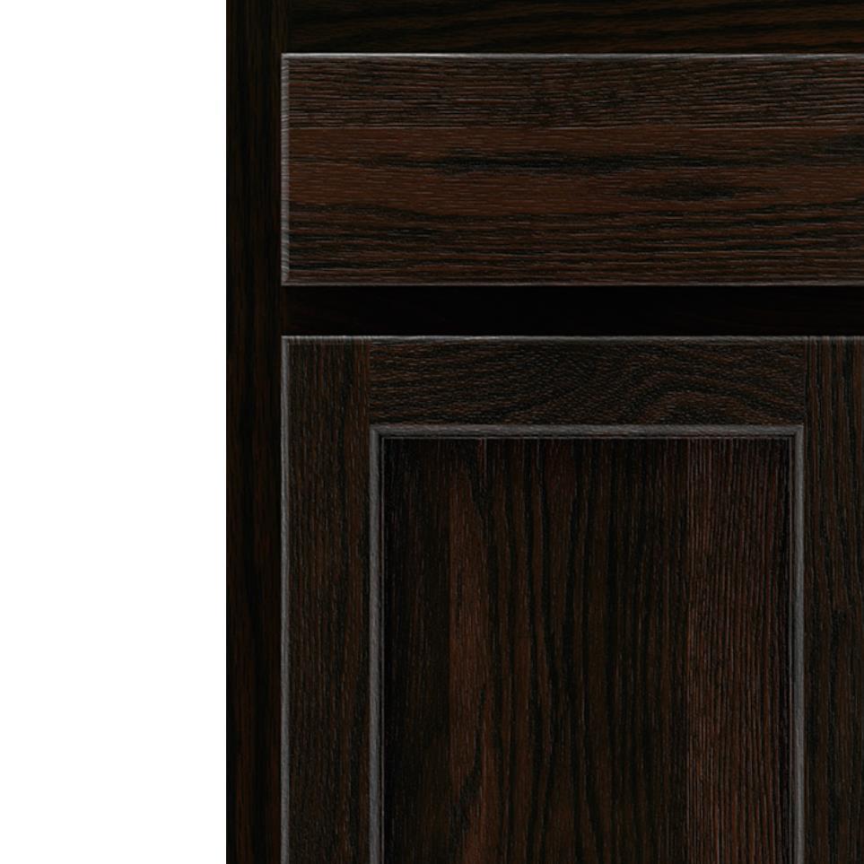 Square Chocolate Dark Finish Square Cabinets