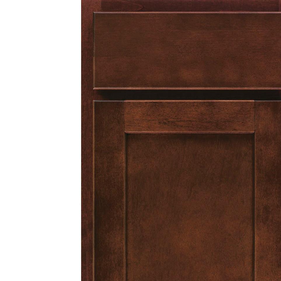 Square Cafe Dark Finish Square Cabinets