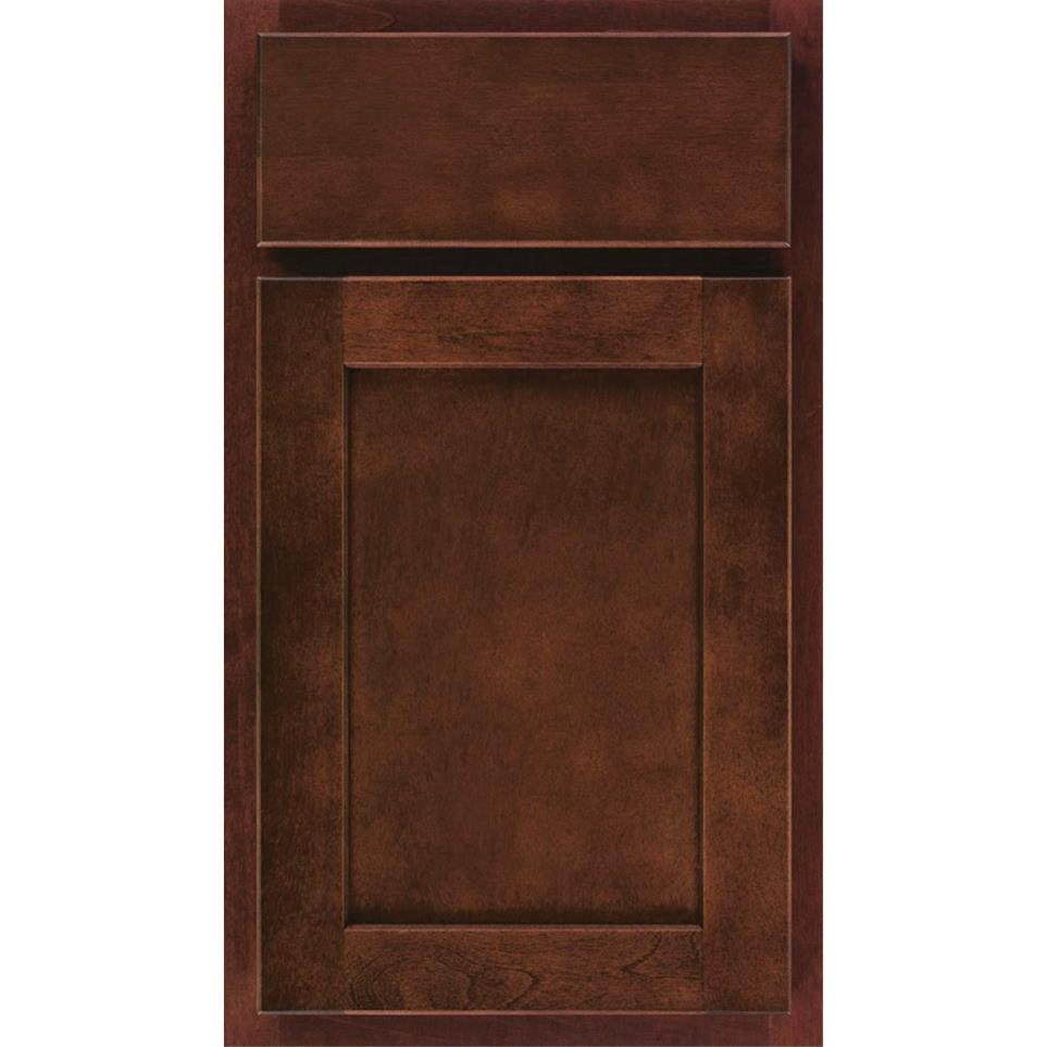 Square Cafe Dark Finish Square Cabinets