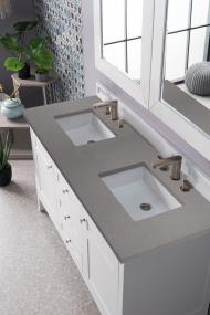 Base with Sink Top Bright  White White Vanities