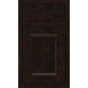 Square Teaberry Dark Finish Square Cabinets