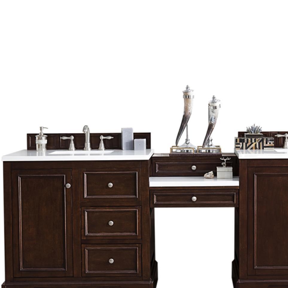 Base with Sink Top Burnished Mahogany Dark Finish Vanities