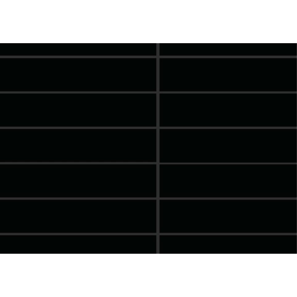 Mosaic Black Glossy Black Tile
