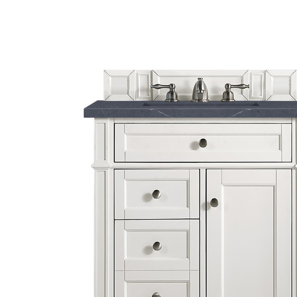 Base with Sink Top Bright White White Vanities