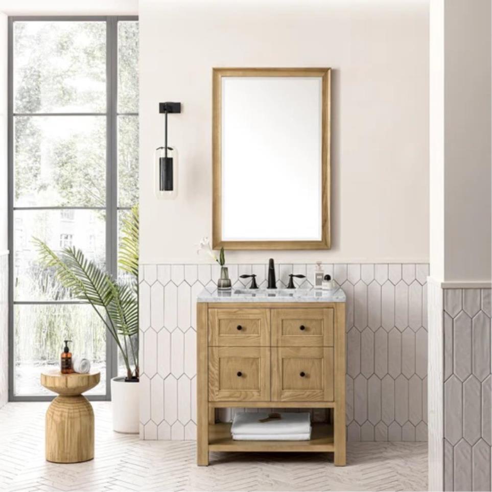 Base with Sink Top Light Oak Light Finish Vanities