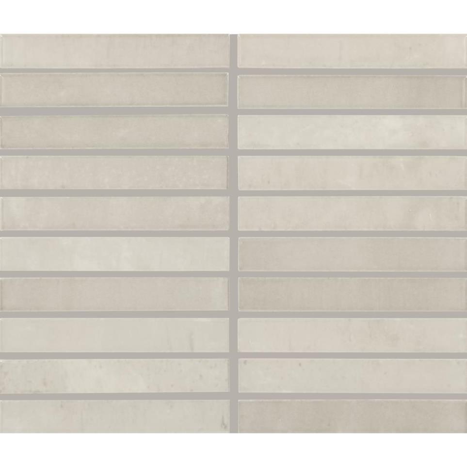 Mosaic Pearl Glossy Gray Tile