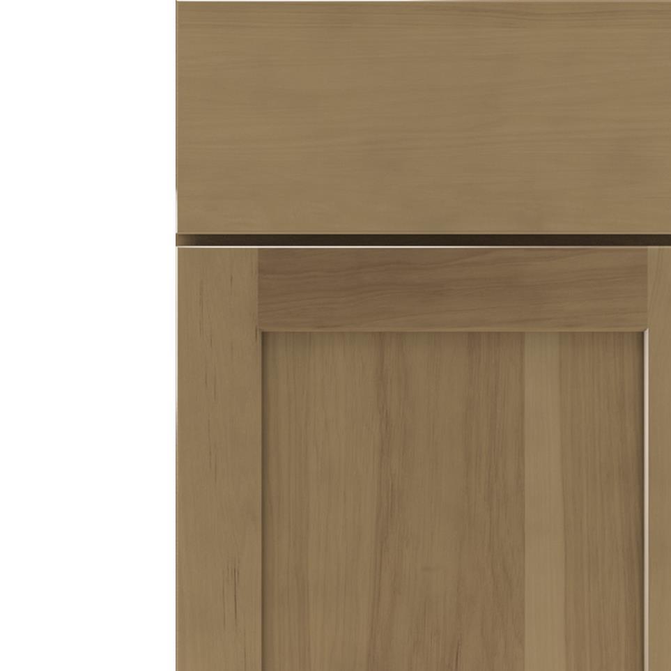 Square Buckskin Medium Finish Square Cabinets