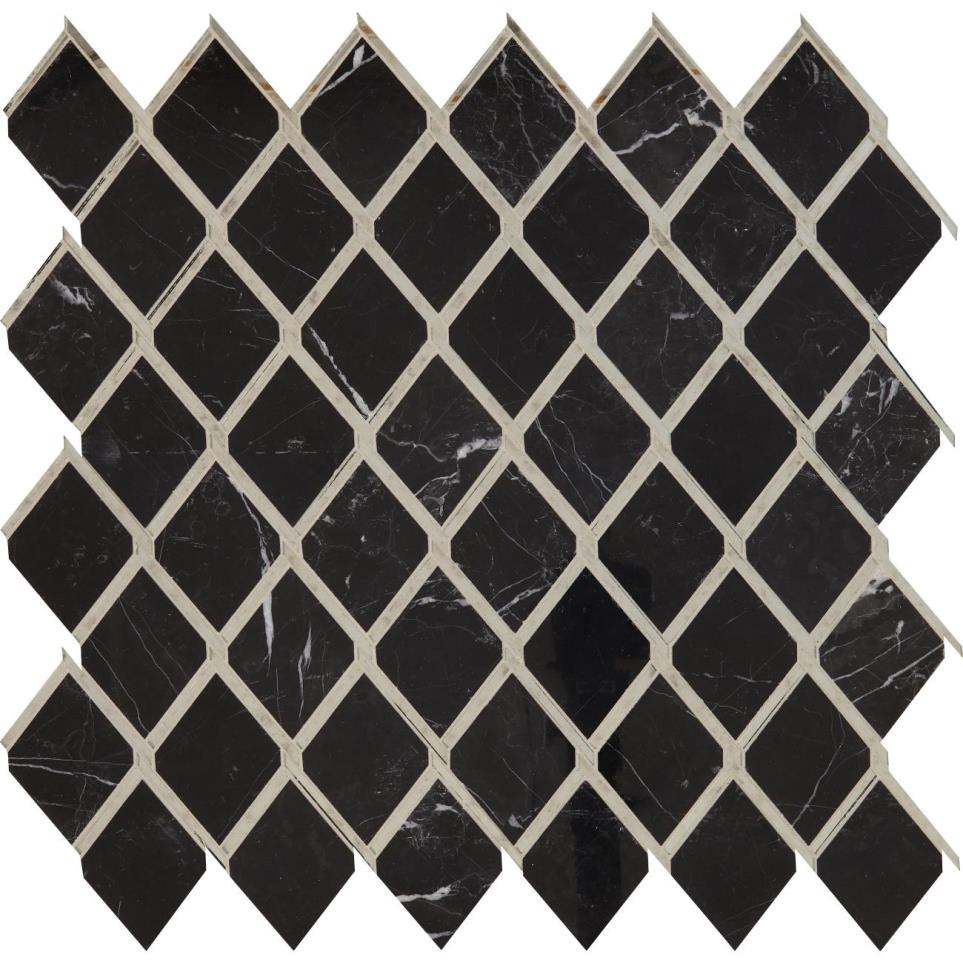 Mosaic Nero Marquina /Antique Mirror Polished Black Tile