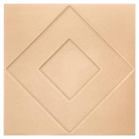 Decoratives and Medallions Champagne Gold Satin Beige/Tan Tile