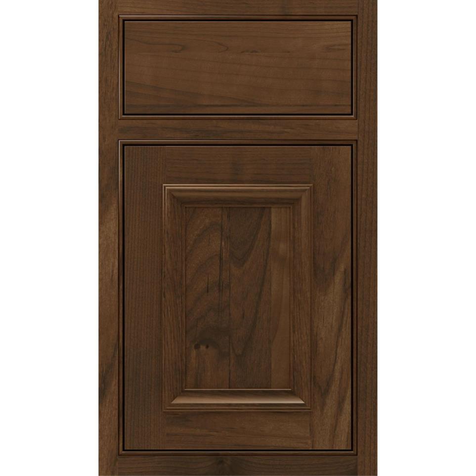 Square Beaded Mink Medium Finish Square Cabinets