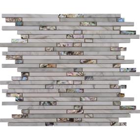 Mosaic White Sand Gray Tile