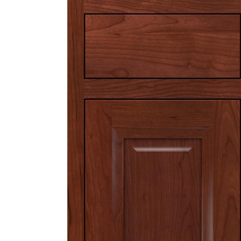 Inset Marsala Dark Finish Inset Cabinets