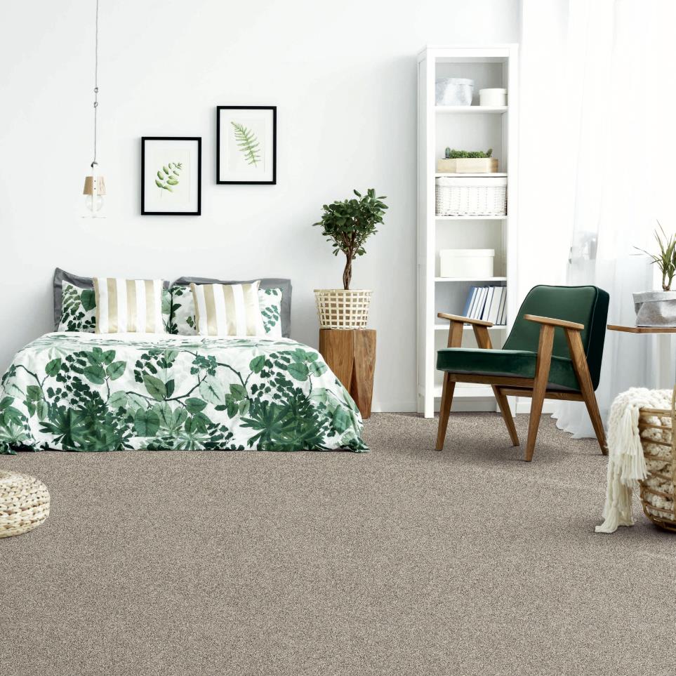 Textured Saxony Cherished Beige/Tan Carpet