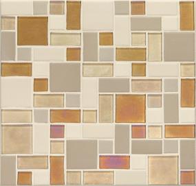 Mosaic Island Harvest Brown Tile