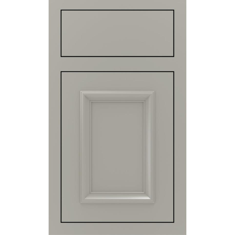 Square Stamped Concrete Paint - Grey Square Cabinets