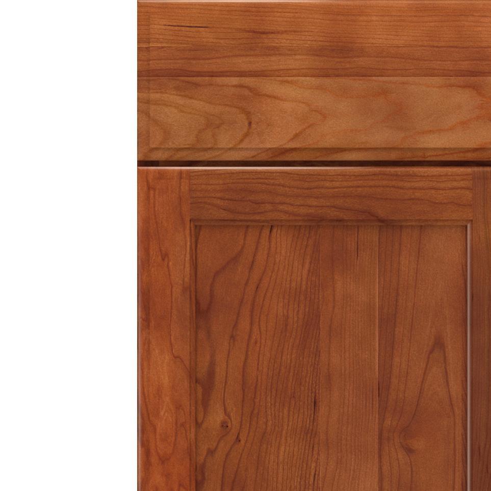 Square Cattail Medium Finish Square Cabinets