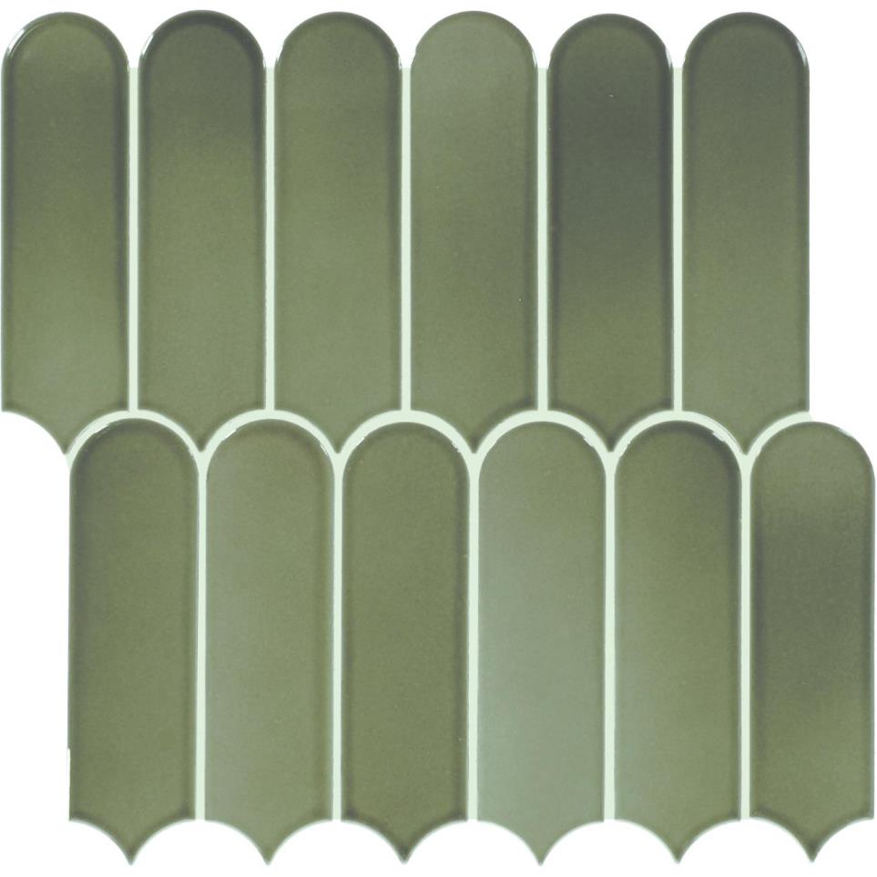 Mosaic Verdelite Glossy Green Tile