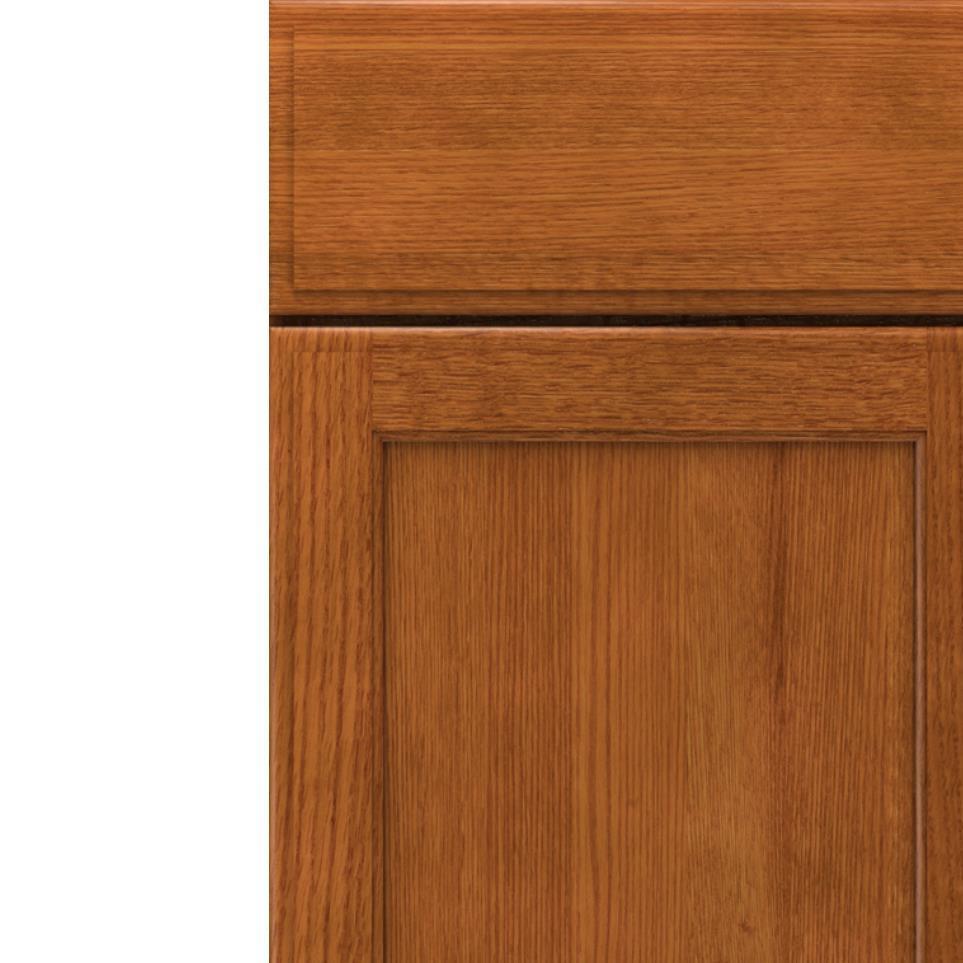 Square Cattail Medium Finish Square Cabinets