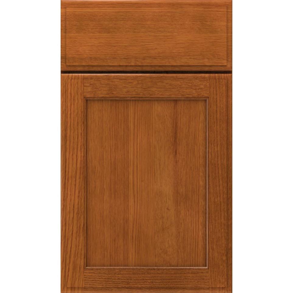 Square Cattail Medium Finish Square Cabinets