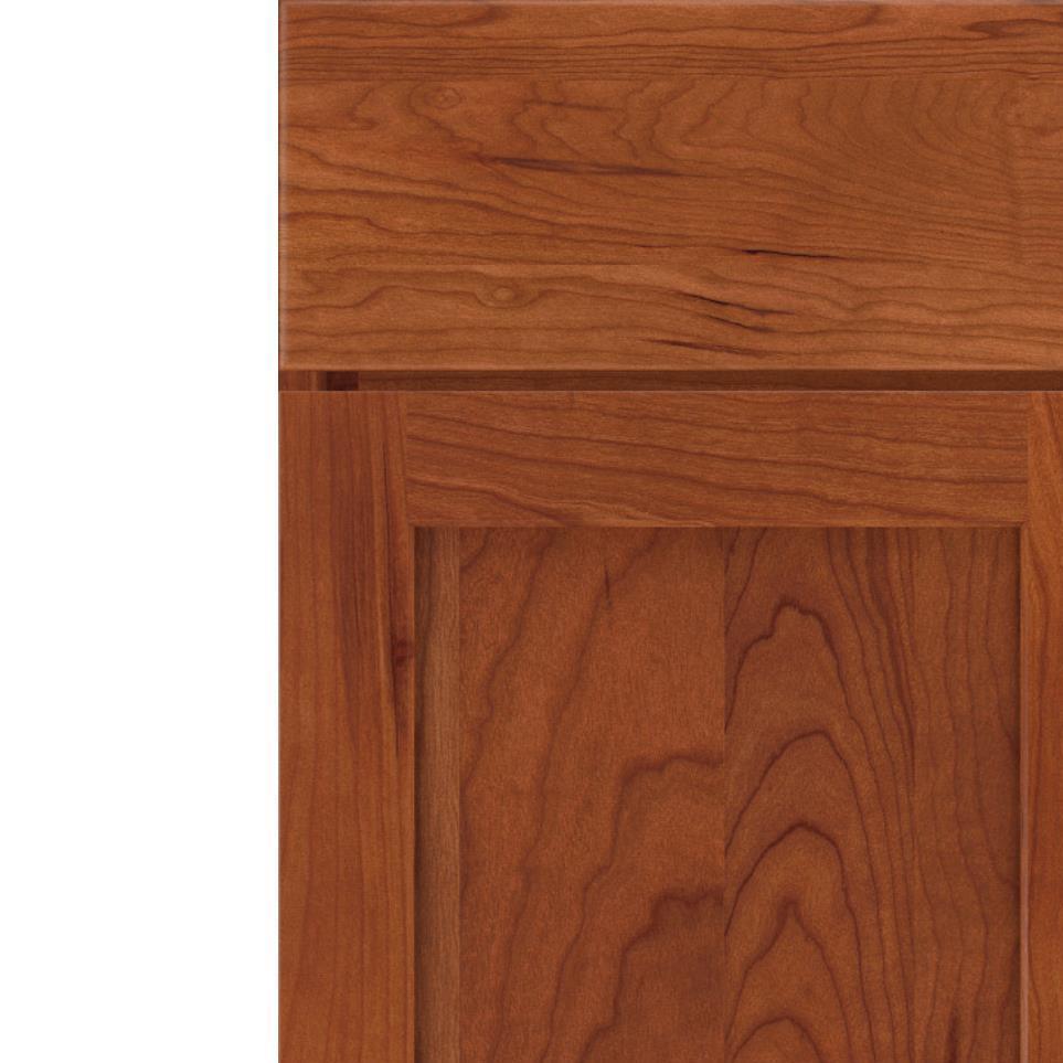 Square Cattail Medium Finish Square Cabinets