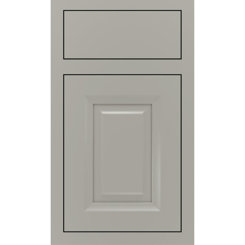 Square Stamped Concrete Paint - Grey Square Cabinets