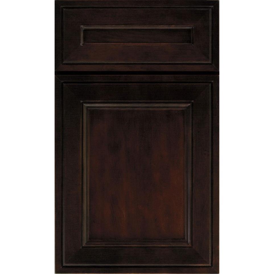 Square Chocolate Dark Finish Square Cabinets