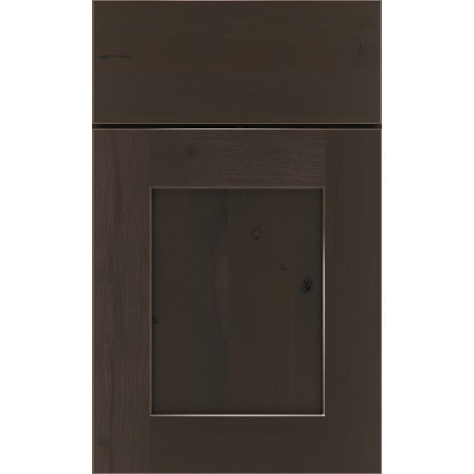 Square Thatch Dark Finish Square Cabinets