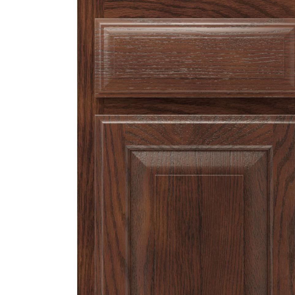 Square Tundra Dark Finish Square Cabinets