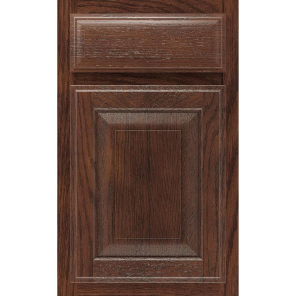 Square Tundra Dark Finish Square Cabinets